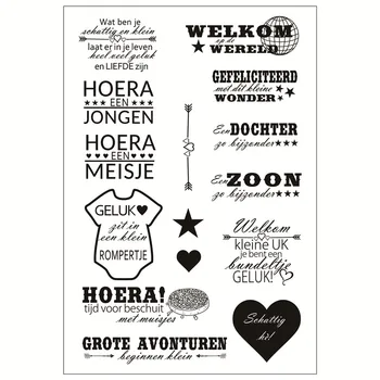 

up to date Transparent Silicone Clear Rubber Stamp Sheet Cling Scrapbooking DIY Cute Pattern Photo Album PaperCard Decor Stamp