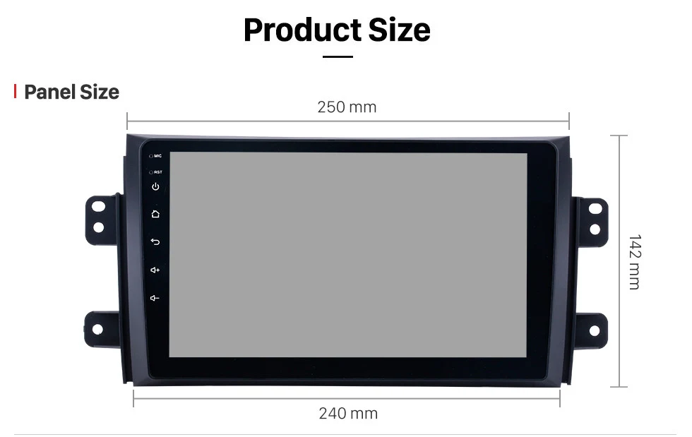 Seicane Android 9,0 2DIN " Автомагнитола радио аудио gps мультимедийный плеер для 2006 2007 2008 2009 2010 2011 2012 Suzuki SX4