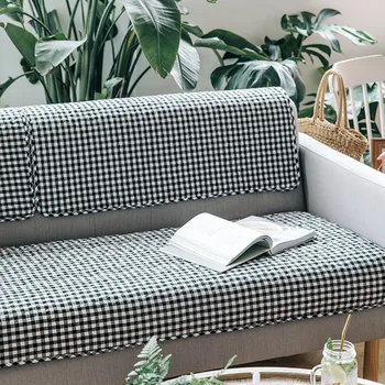 

Universal sectional sofa covers plaid l shape chaise on right side also fit recliner cover Anti-Slip Couch Covers