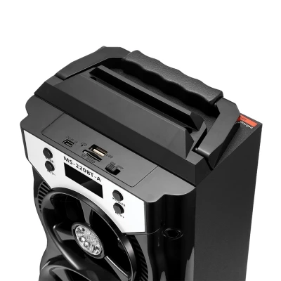 GBTIGER MS 220BT портативный Bluetooth динамик fm радио AUX ЖК экран светодиодный сверкающий TF