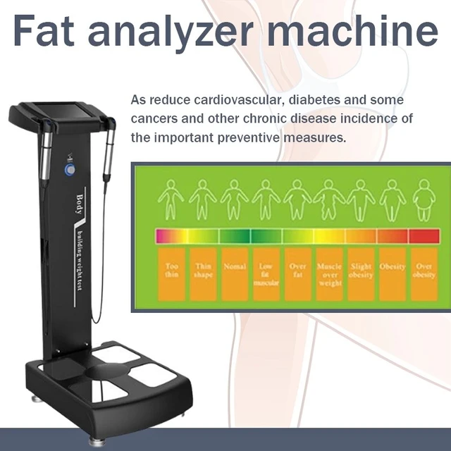Human-Body Composition Analyzer BMI Body Fat Meter Body Element Analyzer+Printer