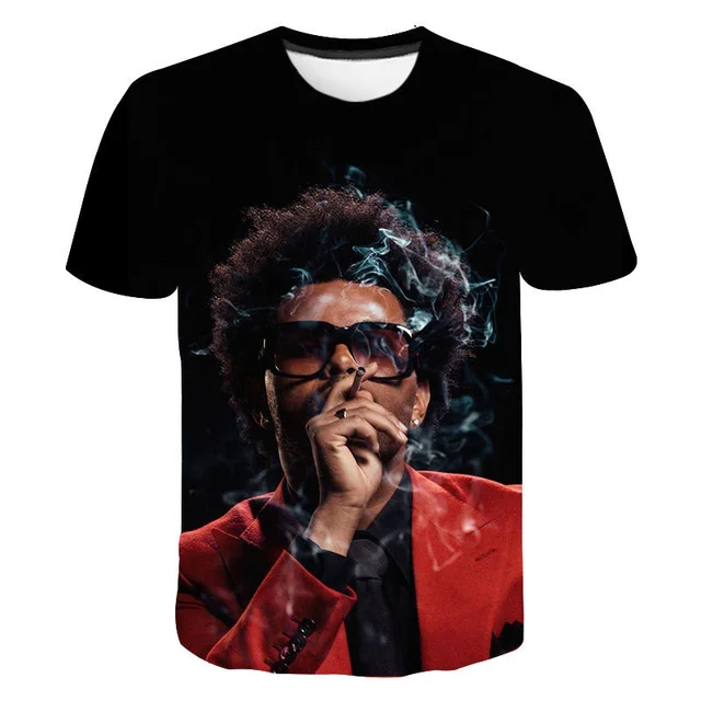 New Singer The Weeknd 3D Printed T-shirt Men/Women Sports Cool O-Neck Streetwear T Shirts 1