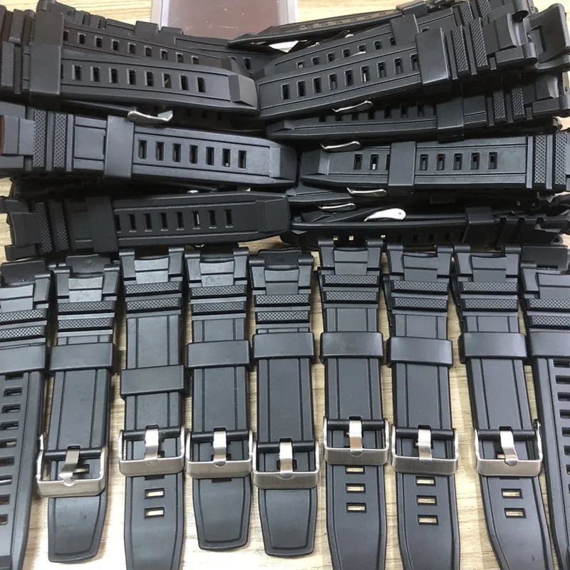 Adjustable Replacement Watch Strap Band Silicone Rubber Plastic