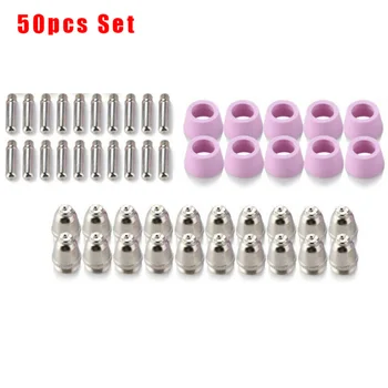 

50pcs/Set CUT5060-050 Plasma Cutter Consumables Nozzles Electrodes & Cups Electrodos De Antorcha New