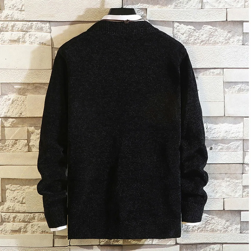 Men's Sport Sweaters Oversize New Autumn Winter Pullover Casual Long Sleeve Knitting Sweaters Tops Blouse Casual Fashion O-Neck