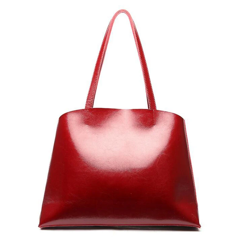 

Womens Genuine Leather Bag 2020 New Fashion Solid Genuine Leather Women's Hand Bag Fashion Shoulder Luxury Designer Tote