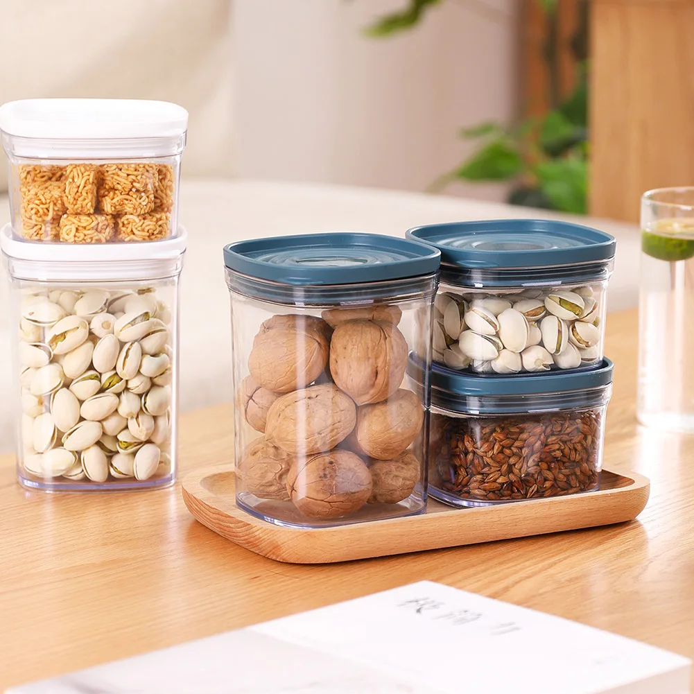 

Plastic Food Storage Container Plastic Kitchen Refrigerator Noodle Box Multigrain Storage Tank Transparent Sealed Cans