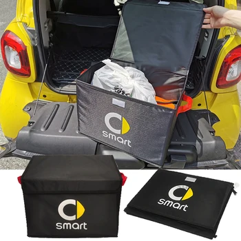

For Mercedes Smart Fortwo Forfour 453 451 450 452 454 Cabrio City-Coupe Car Storage Bag Foldable Trunk Organizer Box Storage Bag