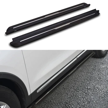 

2 Pcs Fit for Mercedes- Benz GLB X247 2019 2020 Door Fixed Side Step Running Board Nerf Bar Guards Protector - Black