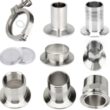 Tri braçadeira sanitária virola capa 1/2 "a 1" 51/64 rosca/solda/mangueira virola blindada tampa silicone vedação tira