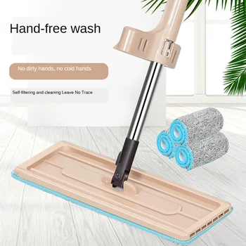 

Mop Hands free mop washing lazy mop plus three section bar flat mop multi function floor flat mop