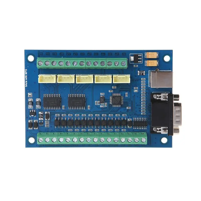 12-24V MACH3 USB 5 Axis 100KHz Гладкий Степпер контроль движения Breakout Board для гравировки с ЧПУ U1JB