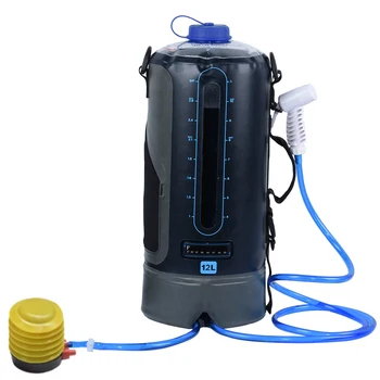 

12L Shower Bag Solar Energy Large Capacity Leakproof Traveling Outdoor Camping Bathing TPU Cooking Hiking Portable Foldable