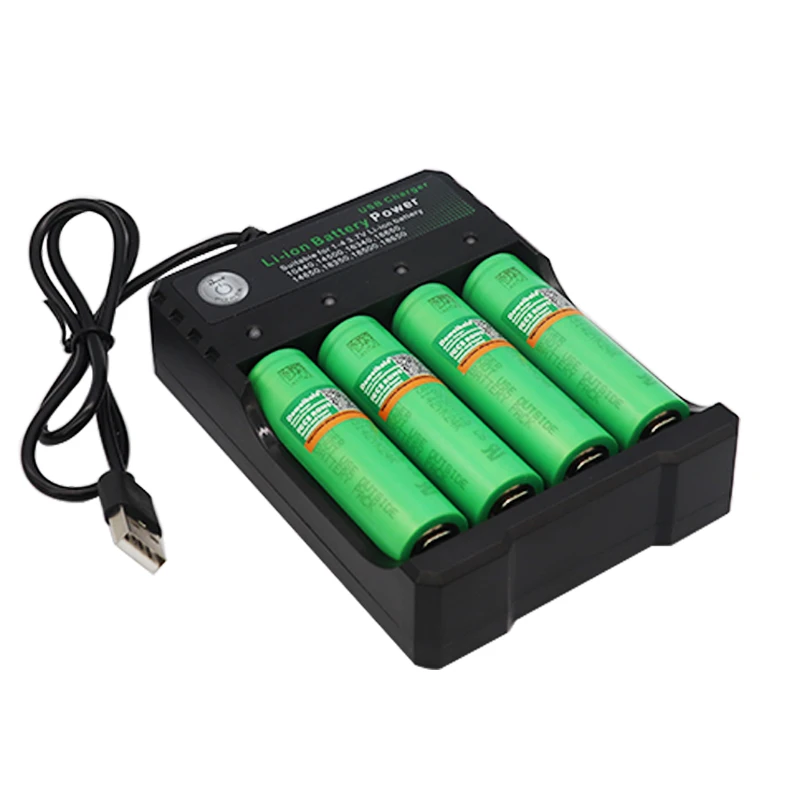 4 шт. / VTC6 18650 V 3000 mAh Li ion 3,7 batera para SONY us18650 vtc6 3000 mAh batera USO+ USB зарядное устройство