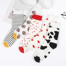 5 пар, стиль, мужские и женские носки, колючие хлопковые носки, милые Креативные уличные носки в стиле хип-хоп