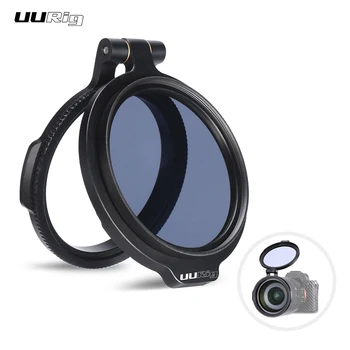 

UURIG 49/58/67/72/77/82mm Rapid Filter System Camera Lens ND Filter Metal Adapter Ring for Canon Nikon Sony Olympus DSLR Cameras