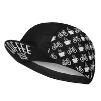 New Classical Black White Coffee Ride Cycling Caps OSCROLLING Gorra Ciclismo Unisex 2