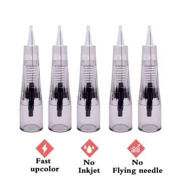 

Profession 50pcs Machine Needles 1RL Cartridge Tattoo Needles Disposable Permanent Makeup Cartridge Microblading for Eyebrow Lip