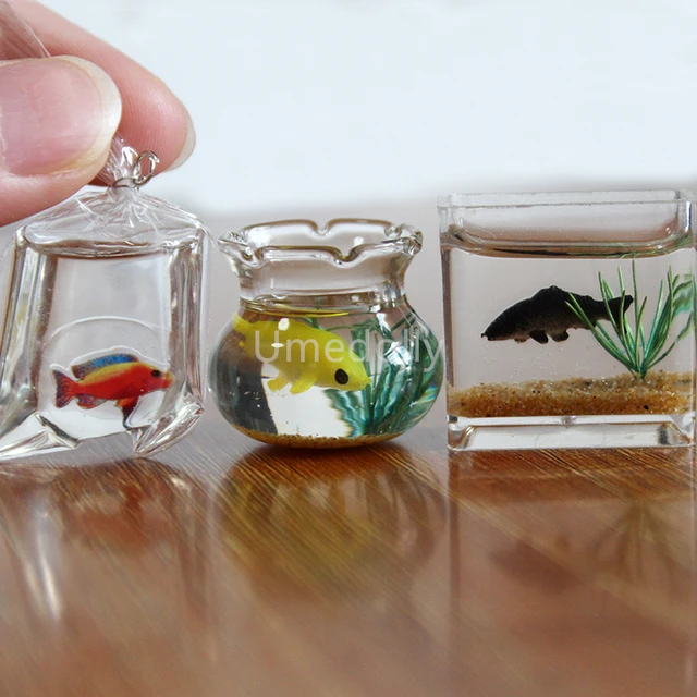 Miniature Aquarium/doll House Aquarium/dollhouse Fish Bowl/mini