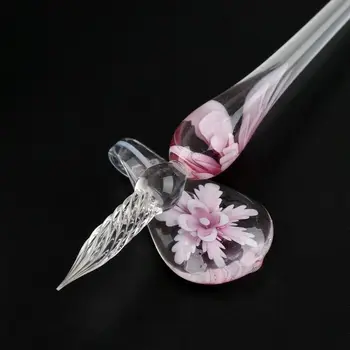 

Glass Calligraphy Pen Crystal Glass Dip Ink Pen Set Non-Carbon Ink Signature Pens Writing Tools FAS6