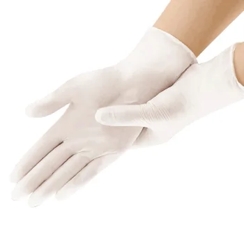 

100Pcs/set Disposable Latex Medical Gloves Universal Cleaning Work Electronics Food Medical Testing Work Gloves in stock drf