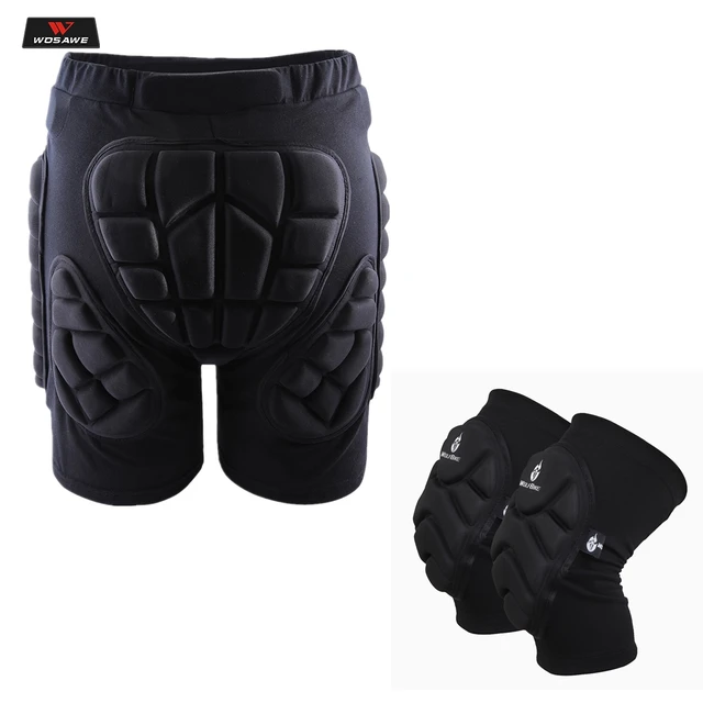US $9.79 WOSAWE Padded Motorcycle Pants Outdoor Sports Skiing Shorts Hip Pad Protector Armor Ski Snowboard S