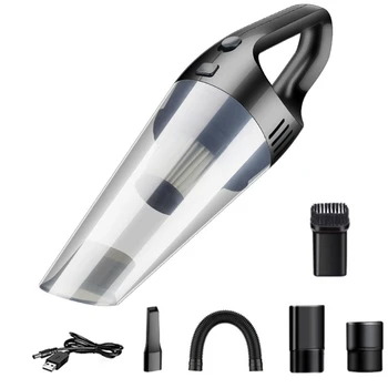 

Rechargeable 120W Wireless Handheld Car Vacuum Cordless Cleaner USB Charge Wet Dry Strong Cyclone Suction for Home Car W91F