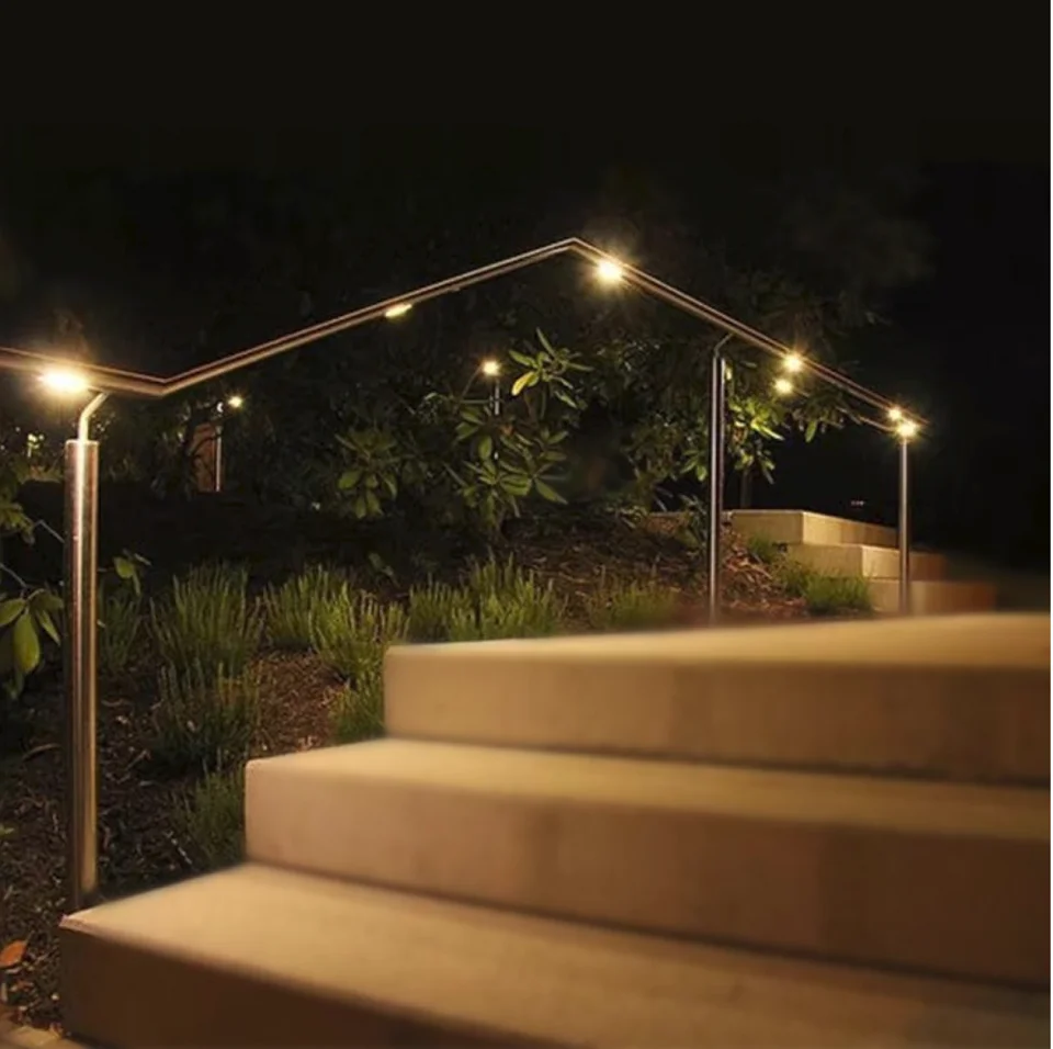 Description Picture 4 of itemetrnLED 12V 24V Outdoor LED Handrail Stair Railing Curved Light Waterproof IP68 RGB Mini Recessed Spot Exterior Terrace Lamp 1W