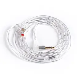 Yinyoo 2 ядра однокристальная медь Модернизированный кабель 3,5 мм балансный кабель с MMCX/2Pin для ZSN ZS10 PRO ZSX C12 TRN V90