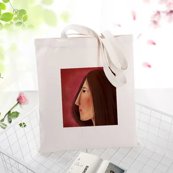 

red series Canvas Tote Bag Handbag Shopping Bag Custom Print Logo Text DIY Daily Use Eco Ecologicas Reusable Recycle