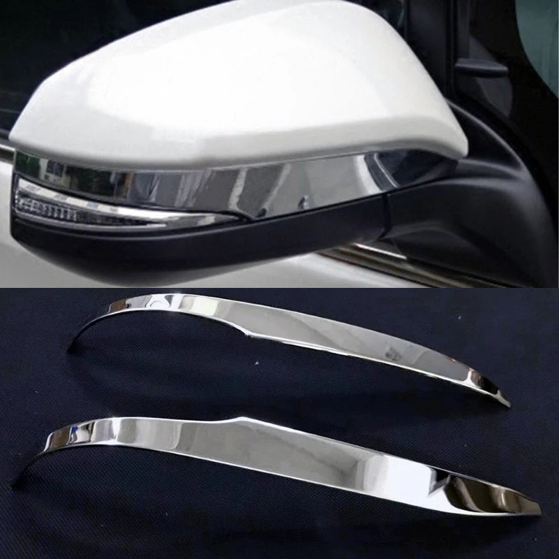 Декоративная накладка на зеркало заднего вида из нержавеющей стали для TOYOTA с