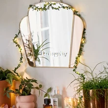 Деревенская Свадебная листва светодиодный медный провод лоза гирлянды для украшения для свадебного стола крошечные листья Рождественская вечеринка