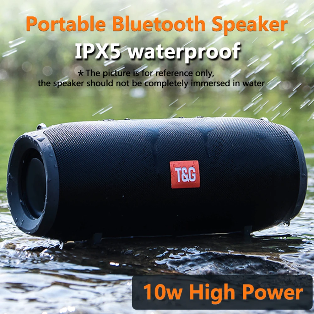 Беспроводной Bluetooth динамик s водонепроницаемый открытый поддержка TF AUX USB