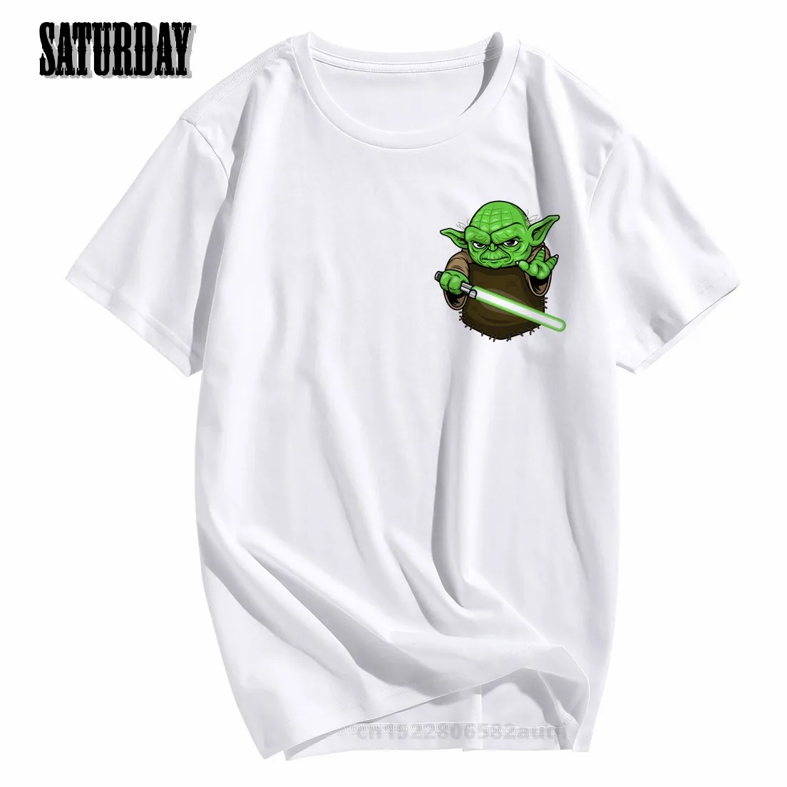 

2020 The Mandalorian Baby Yoda The Child In Pocket Funny T Shirt Men Summer White Casual Homme Short Sleeve Cool T-shirt Unisex