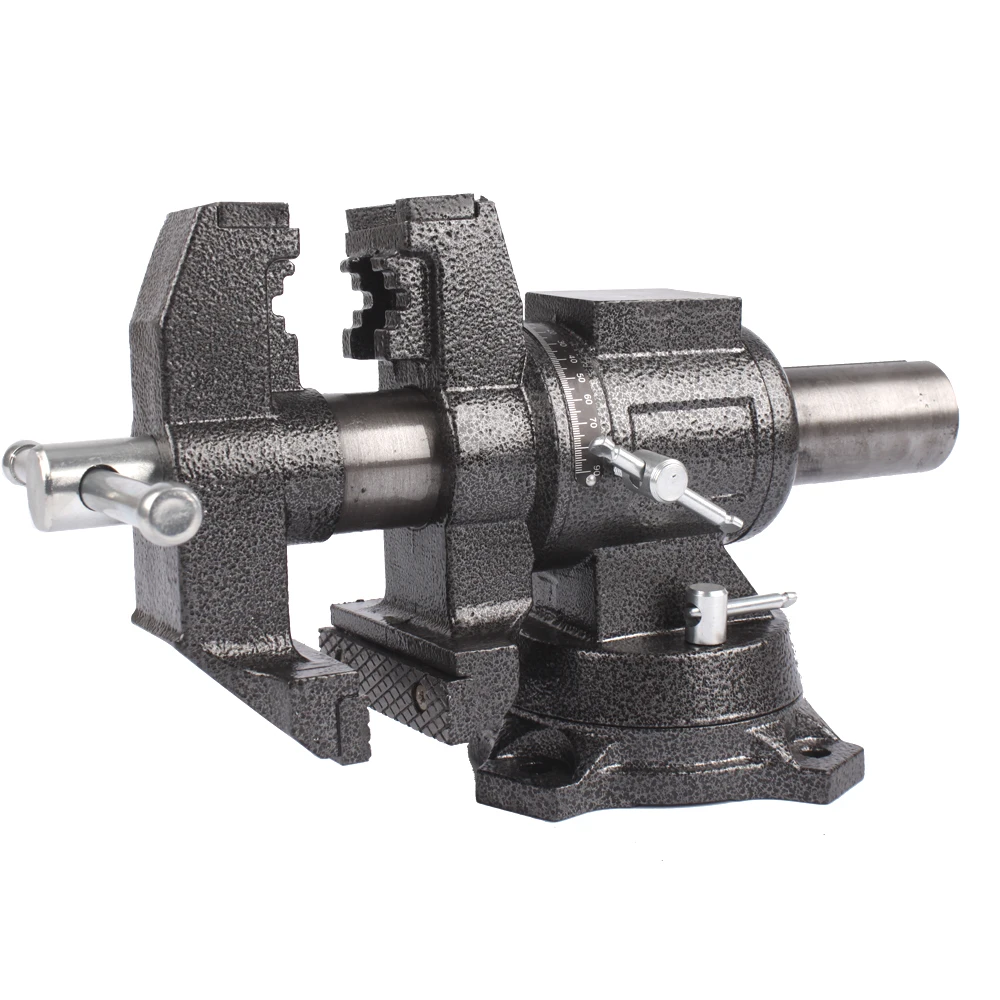 5 Multi Purpose Work Bench Vise Heavy Duty Rotating Pipe Jaws 360