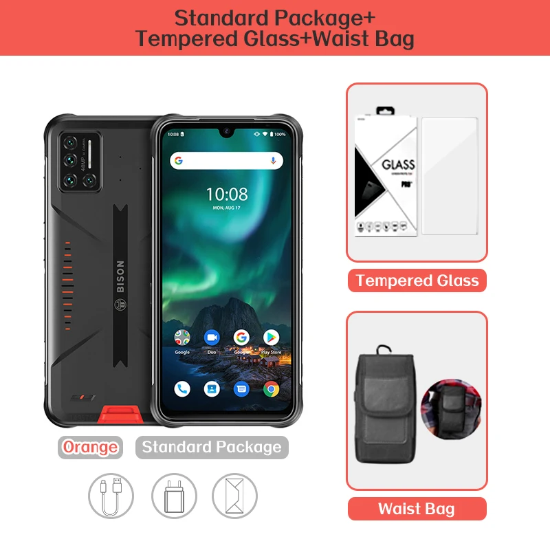 newest umidigi phone [24H SHIP]UMIDIGI BISON Smartphone NFC 6/8GB+128GB IP68/IP69K Waterproof Rugged Phone 48MP Matrix Quad Camera 6.3" FHD+ Display best pocophone for gaming UMIDIGI