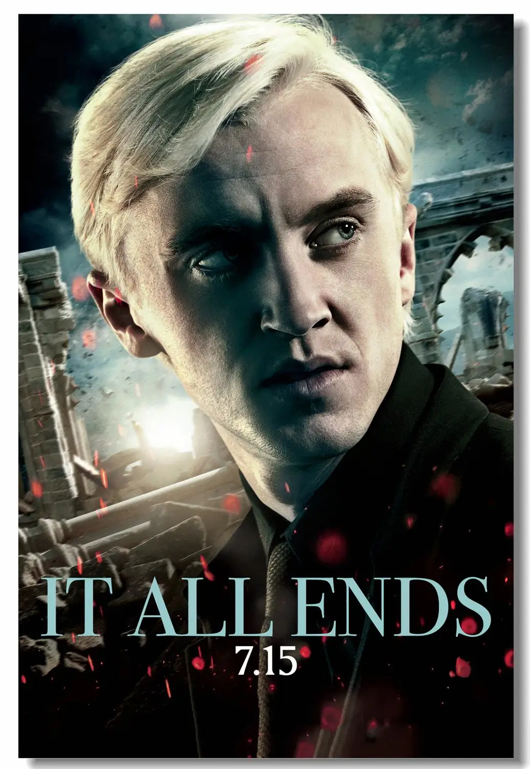 Персонализированный холст настенные принты том Felton Draco Malfoy постер HP7 кино-стикеры