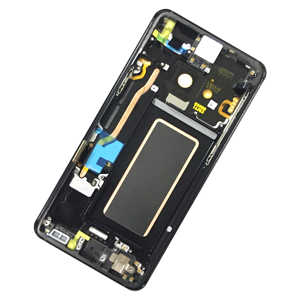 Супер AMOLED S9 lcd S с рамкой для SAMSUNG Galaxy S9 G960 ЖК-дисплей+ сенсорный экран дигитайзер
