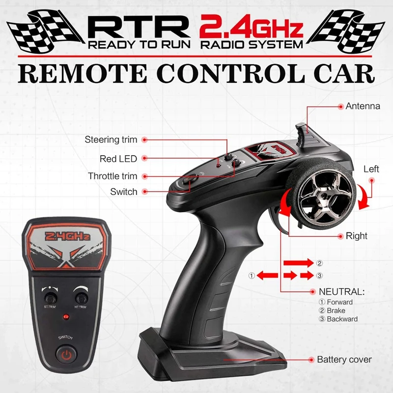 1:16 Radio RC Car High Speed RC Cars 4WD 36KM/H Off Road Buggy Truck Electric Drift Toy Trucks Yellow 1:16 Radio RC Car High Speed RC Cars 4WD 36KM/H Off Road Buggy Truck Electric Drift Toy Trucks Yellow