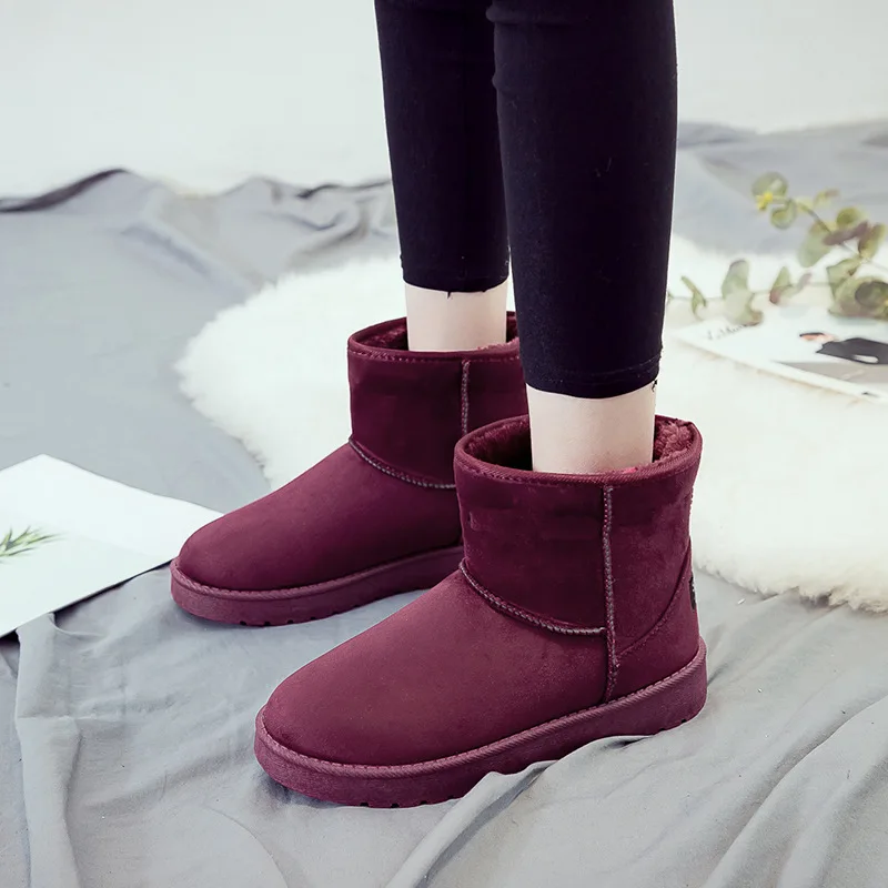 Новые Xiaomi Youpin короткие труба зимние ботинки женские дикие повседневные ботинки плюс бархат толстая нескользящая хлопковая обувь, сохраняющая тепло