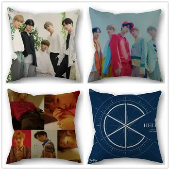 

Custom CIX KPOP Cotton Linen Square Zippered Pillow Cover For Office Family Customize Your Picture 45*45cm