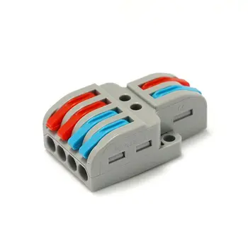 

Mini Wire Cable Connectors Terminal Block Conductor Compact Connectors Splicing Wiring Connector Push-in Quick Connection