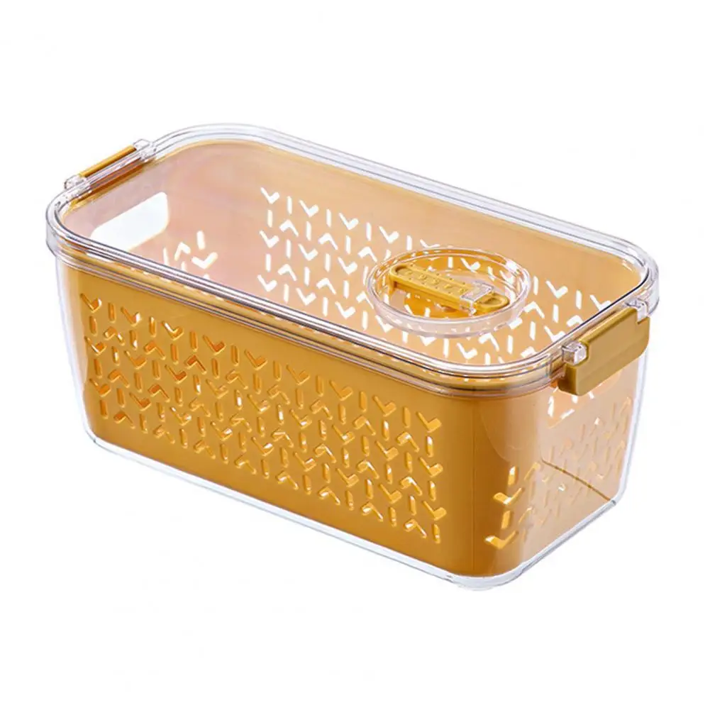 

Dust-proof Food Storage Box Transparent PP Food Grade Refrigerator Organizer for Kitchen