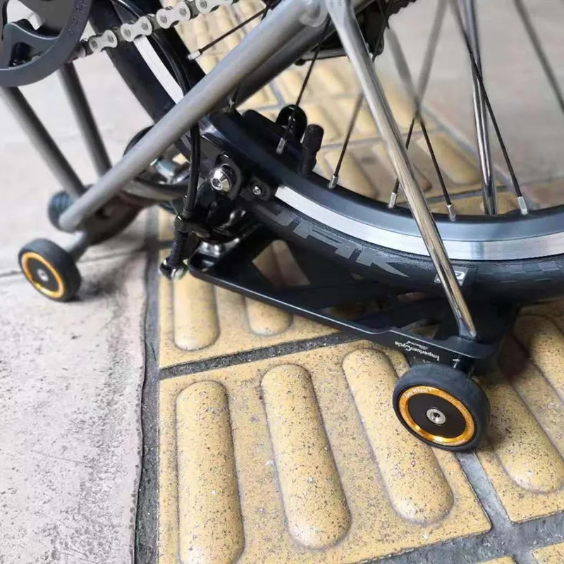 Складной самоалюминиевый багажник для велосипеда brompton Черный Серебряный Сверхлегкий кронштейн