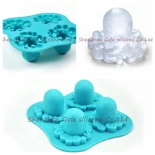 500 шт./лот, силиконовая форма для приготовления осьминога, инструменты для приготовления печенья, формочки для льда, поддоны для кухни, аксессуары для помадки, инструменты