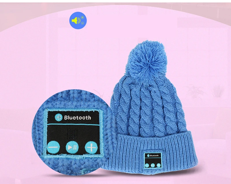 Xiaomi Youpin, вязаная шапка для волос, Bluetooth, теплая, для улицы, для леди, музыкальная шапка, осень и зима, для путешествий, модная, мягкая и удобная