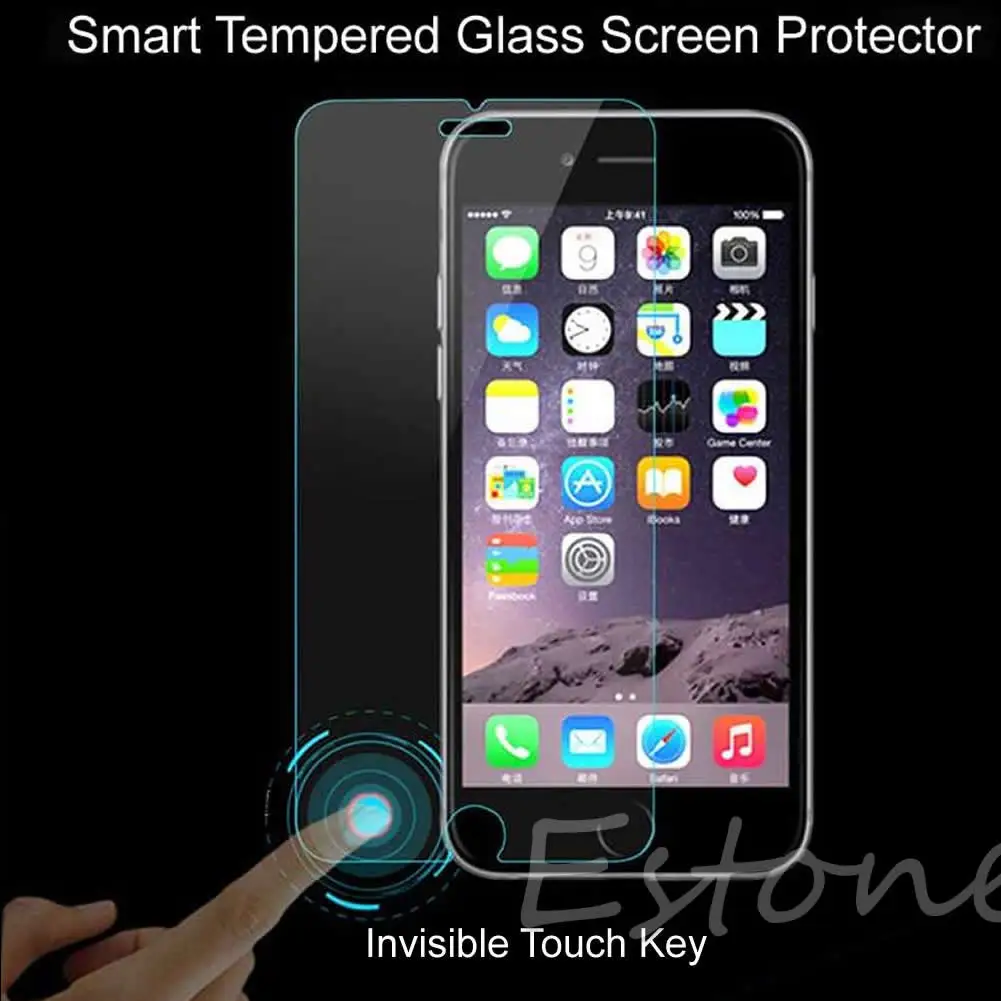 

For iPhone 6 Plus Smart Return Key Tempered Glass Protector Invisible Buttons DXAC