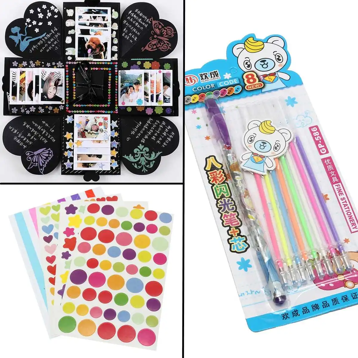 

DIY Album Surprise Love Explosion Box Memory Scrapbook Secret Photo Album Craft Kits Anniversary Gift Party Birthday Gift