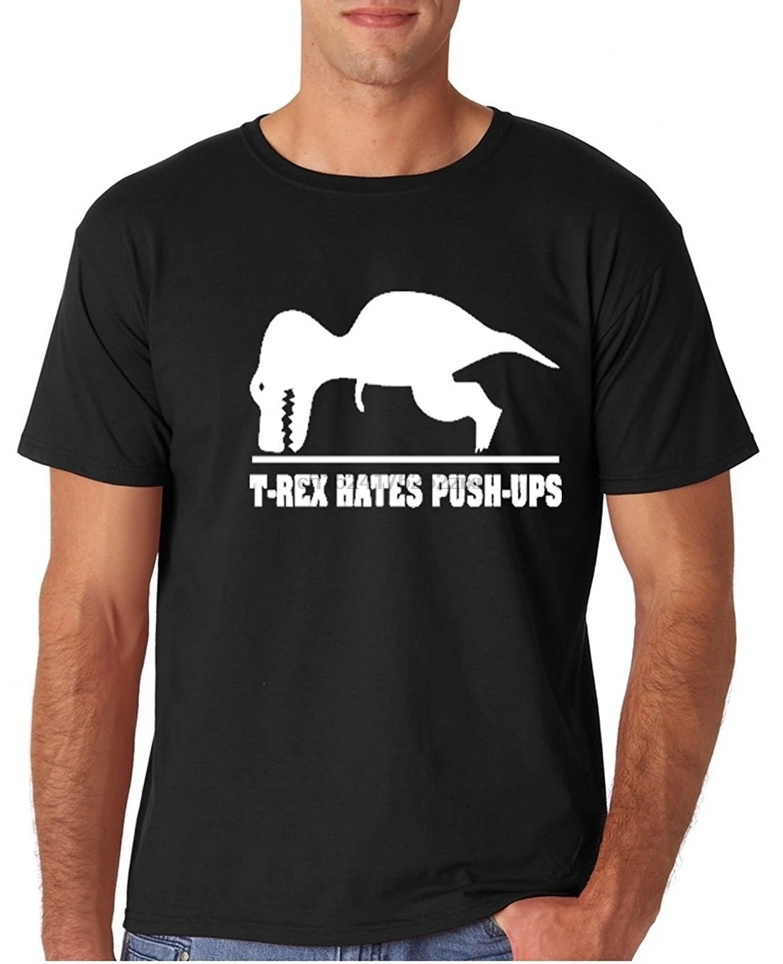 Взрослая футболка T-Rex Hate Pushups новая модная мужская в стиле панк стильные мужские