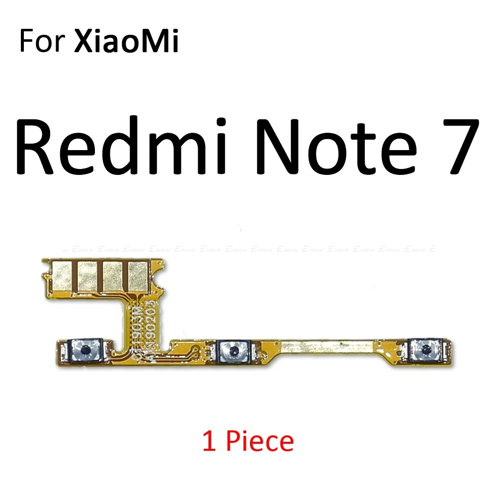 Кнопка отключения звука для Xiaomi mi 9T 9 8 A1 A2 Lite Red mi Note 7 6 5 Pro 7A 6A S2 PocoPhone F1 кнопка включения и выключения громкости гибкий кабель - Цвет: For Redmi Note 7